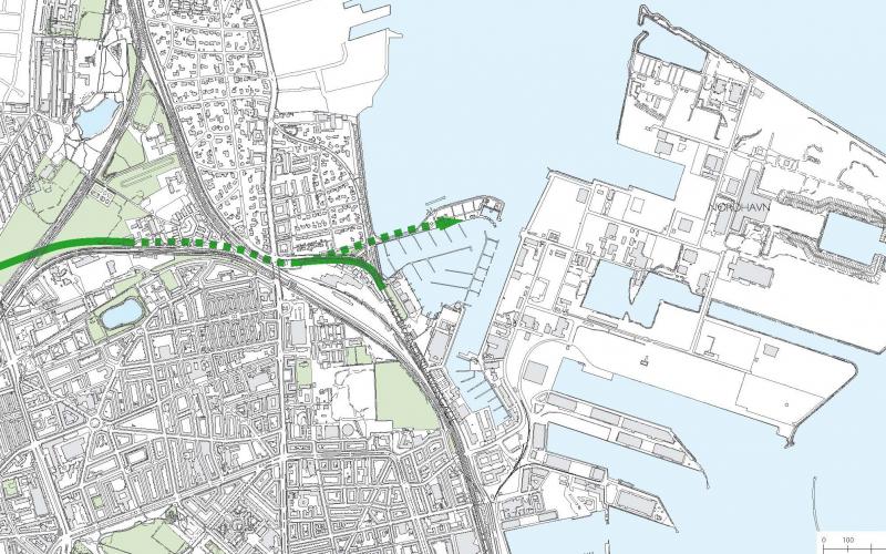 Illustration af den kommende Nordhavnsvej