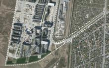 Luftfoto over lokalplanområdet Ørestad Syd tillæg 4