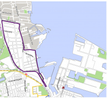 Kort over parkeringszone ydre Østerbro