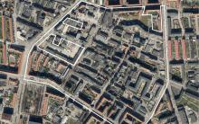 Luftfoto over lokalplanområdet Provstevejskvarteret